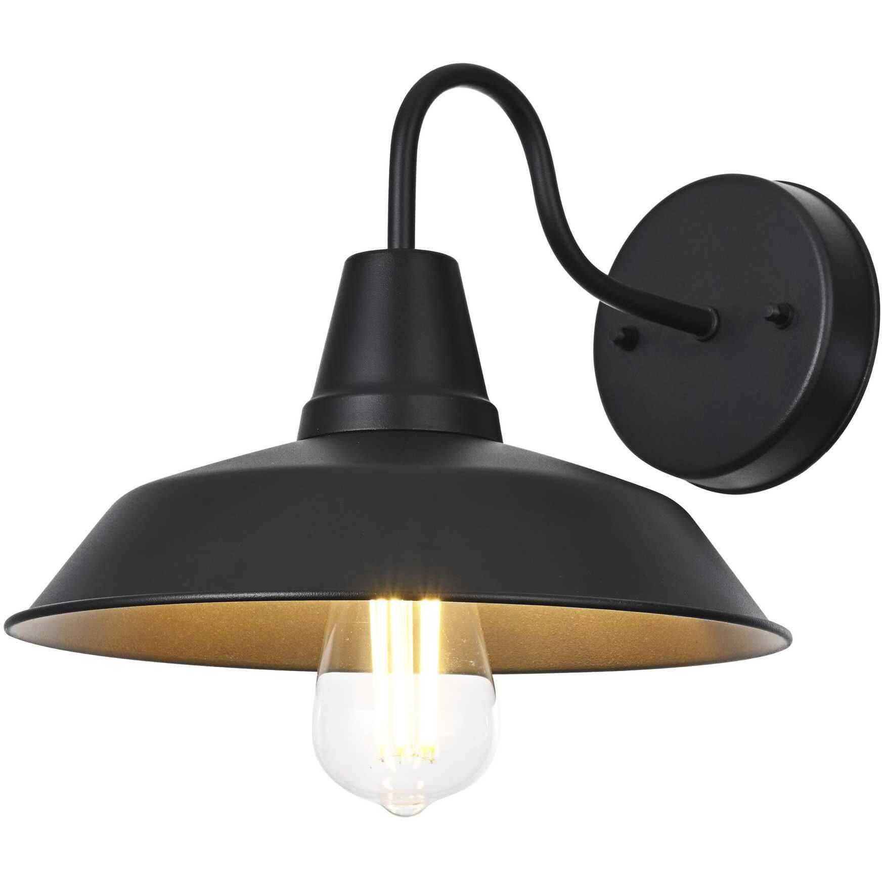 Tinsley 1 Light 8 inch Black Outdoor Wall Sconce