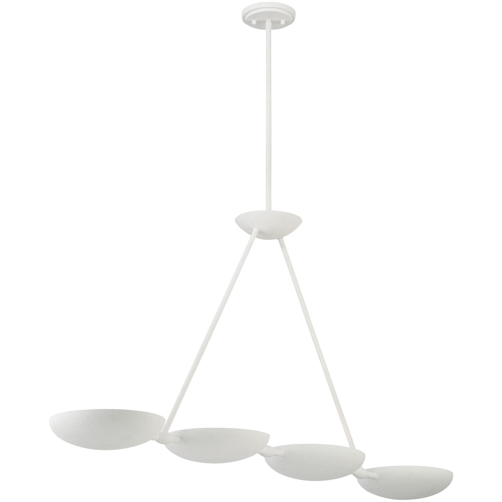 Undertas 4 Light 48 inch Piastra Plaster Island Light Ceiling Light