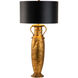 Villere 23 inch 60.00 watt Antique Gold Table Lamp Portable Light, Flambeau