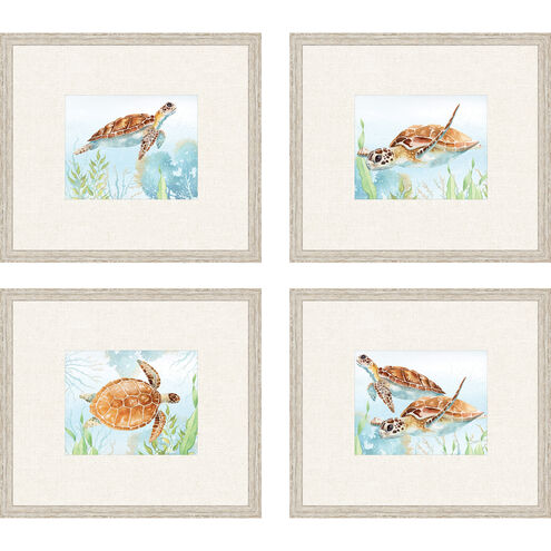 Animals Collection Blue Framed Art