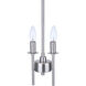Larrson 2 Light 5.63 inch Brushed Polished Nickel Mini Pendant Ceiling Light