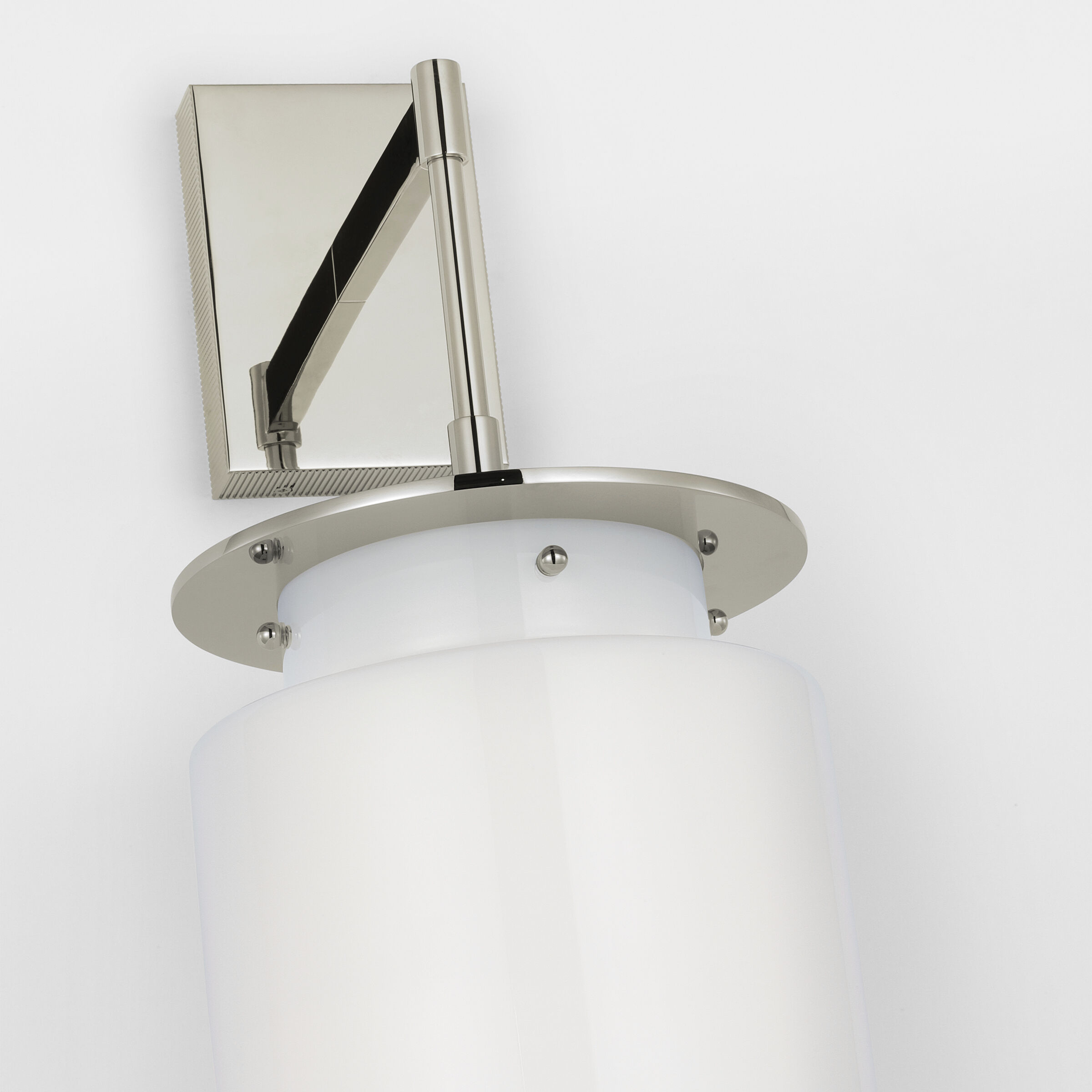Ray Booth Elias LED 9 inch Polished Nickel Sconce Wall Light