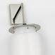 Ray Booth Elias LED 9 inch Polished Nickel Sconce Wall Light