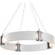 Parallel LED 32.7 inch Beige Silver Chandelier Ceiling Light in Metallic Beige Silver, Bronze Granite, 2700K LED, Ring