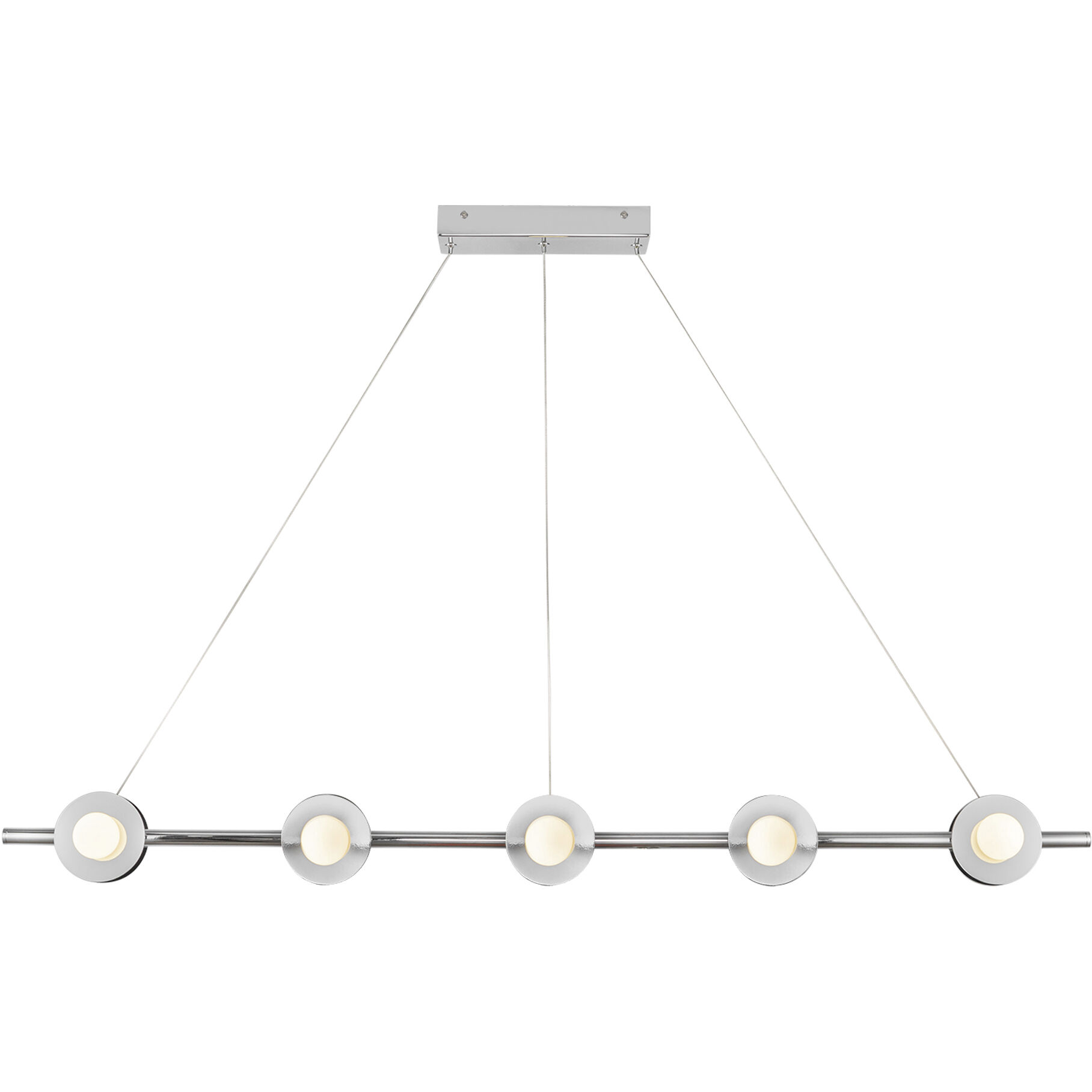 Elixir LED 48.13 inch Chrome Linear Pendant Ceiling Light