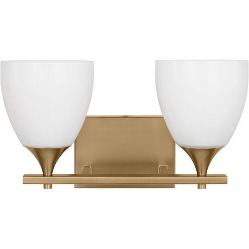 Drew & Jonathan Toffino 2 Light 16 inch Satin Brass Wall Bath Fixture Wall Light