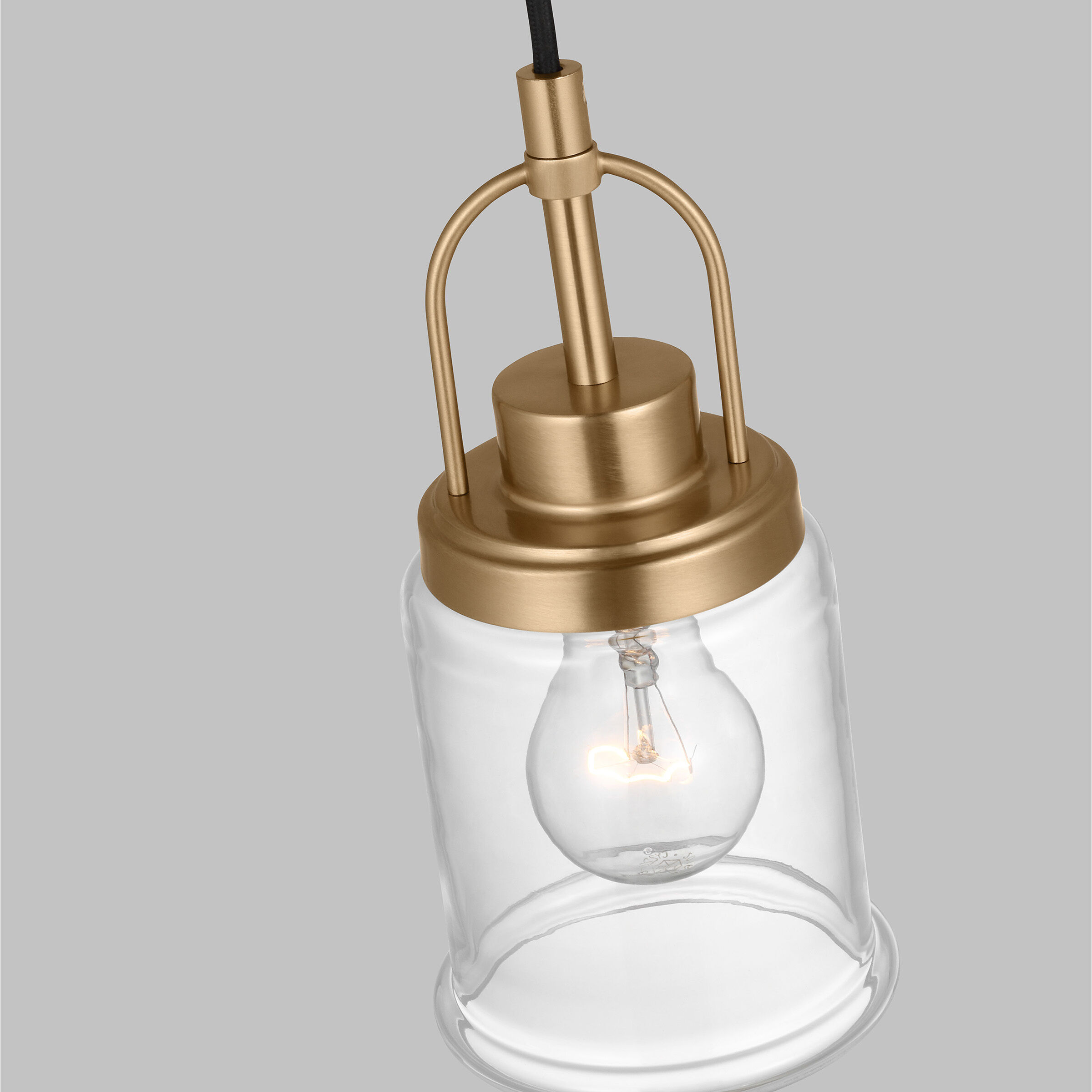 Anders 1 Light 4.75 inch Satin Brass Mini-Pendant Ceiling Light