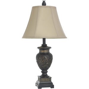 Signature 29 inch 100.00 watt Brown and Gold Table Lamp Portable Light