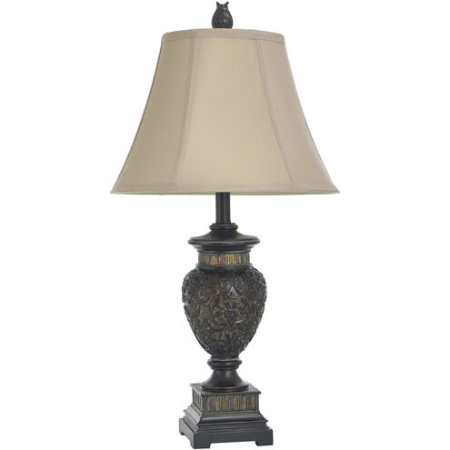 Signature 29 inch 100.00 watt Brown and Gold Table Lamp Portable Light
