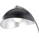 Luna Bella 25 inch 9 watt Antique Nickel and Black Table Lamp Portable Light