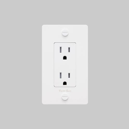 1G Duplex 125 White Outlet