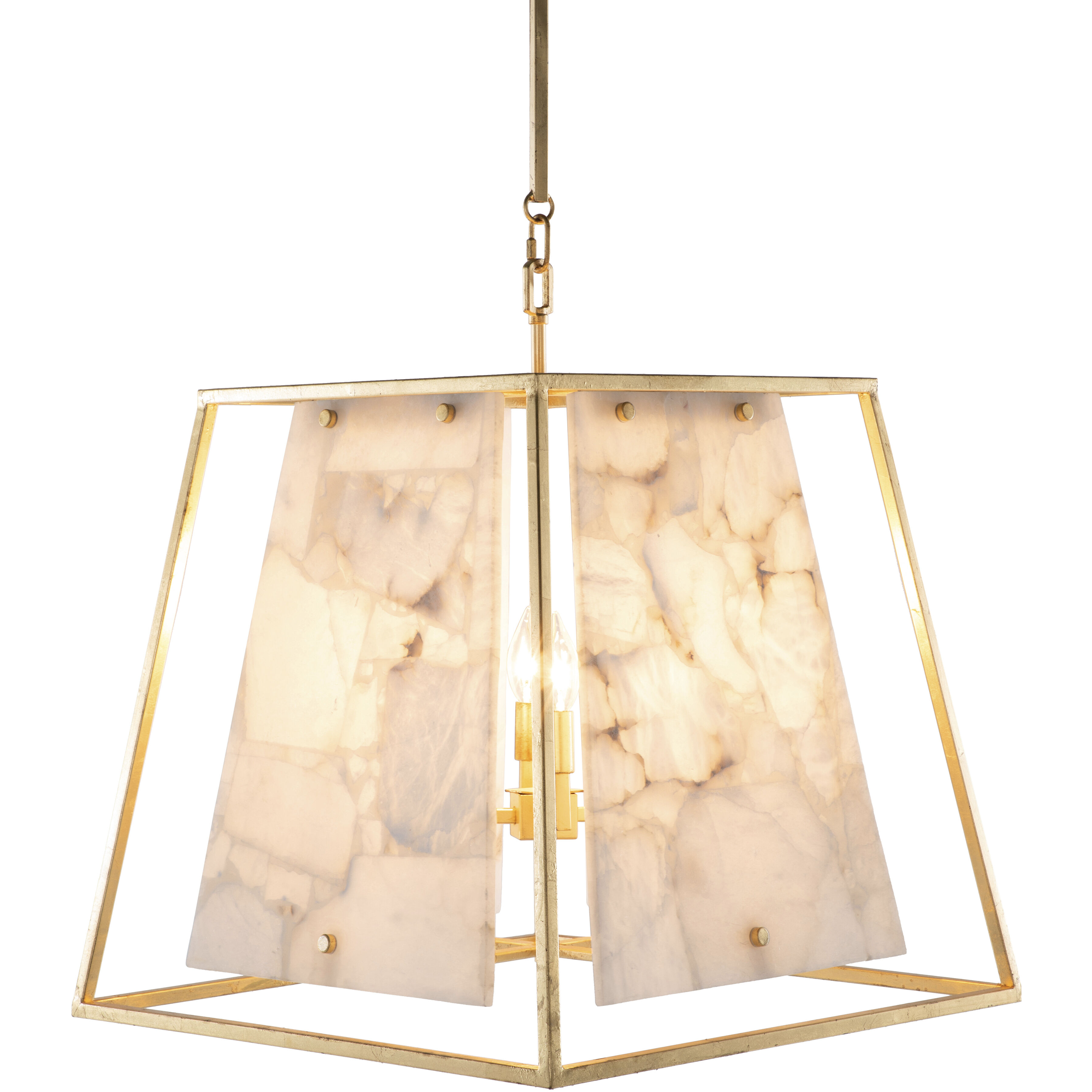 Stacey 1 Light 22 inch Gilded Gold and Alabaster Chandelier Ceiling Light