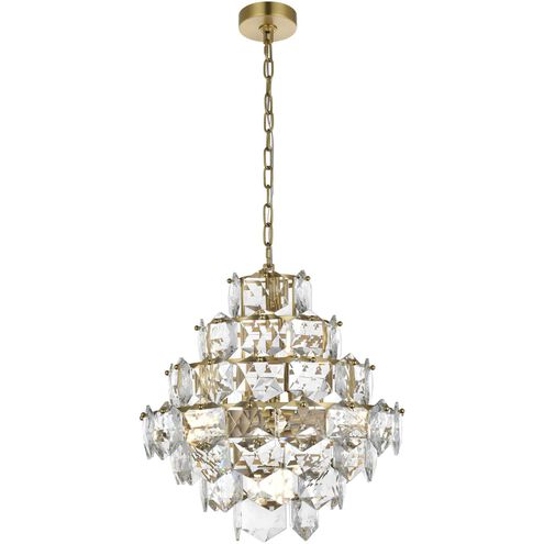 Adaline 11 Light 20 inch Satin Gold Chandelier Ceiling Light