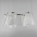 Tartan LED 23.5 inch Polished Chrome Multi-Light Pendant Ceiling Light