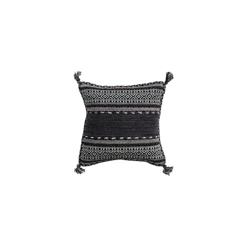 Trenza 18 X 18 inch Black/Charcoal/Light Gray Pillow Kit