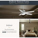 Canfield 52 inch White Ceiling Fan