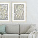 Wild Botanicals Gray and Green and White and Yellow Framed Art