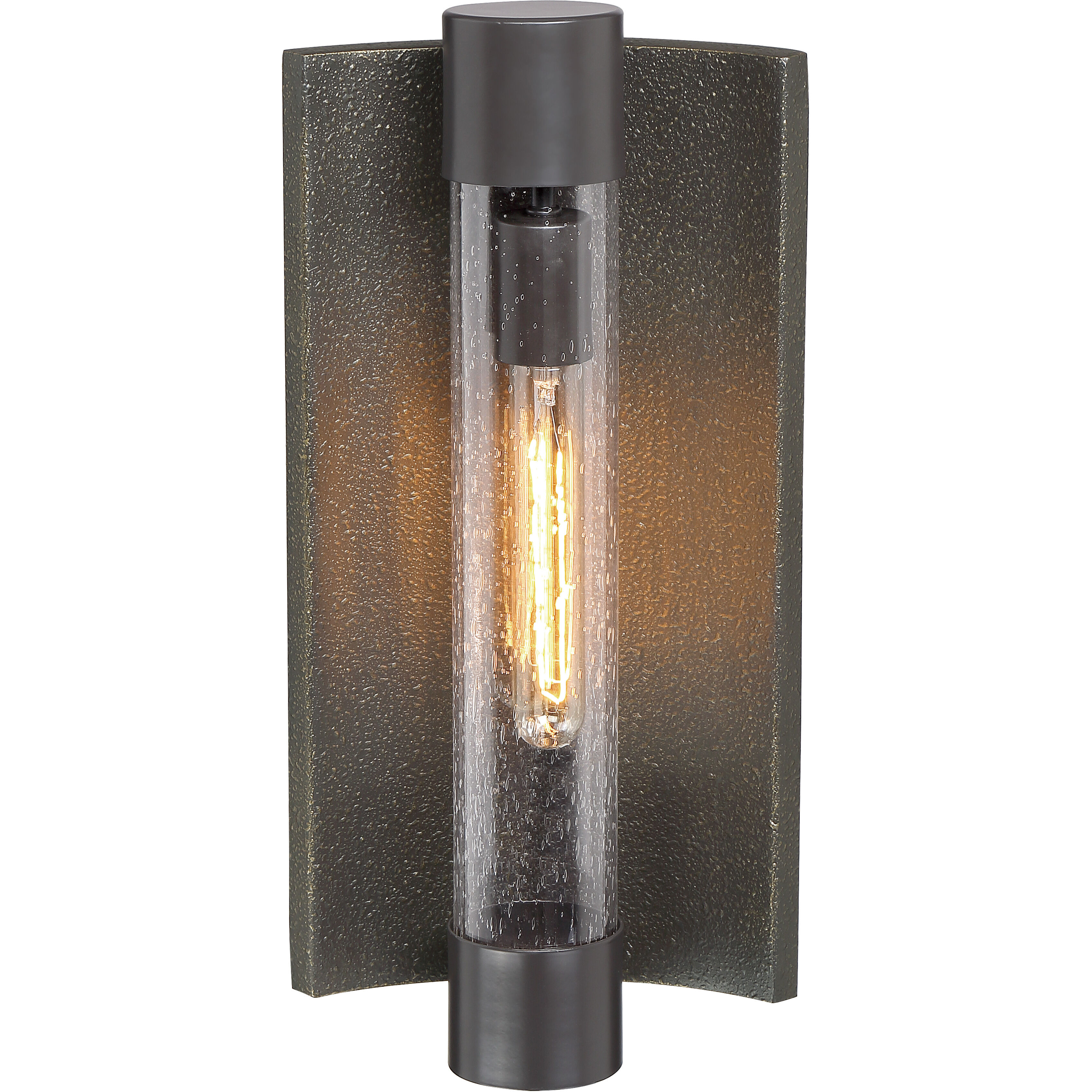 Celtic Shadow Outdoor Wall Mount in Textured Bronze and Silver, The Great Outdoors