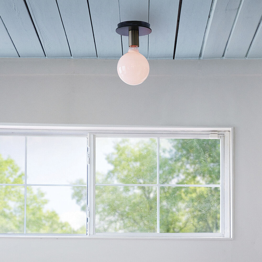 Bobbie LED 5.5 inch Lacquered Brass Foyer Light Ceiling Light, Flush Mount