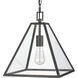 Tangent 1 Light 12 inch Matte Black Pendant Ceiling Light