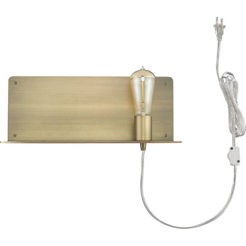 Arris 1 Light 15 inch Aged Brass Sconce Wall Light