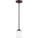 Kemal 1 Light 4 inch Bronze Mini-Pendant Ceiling Light