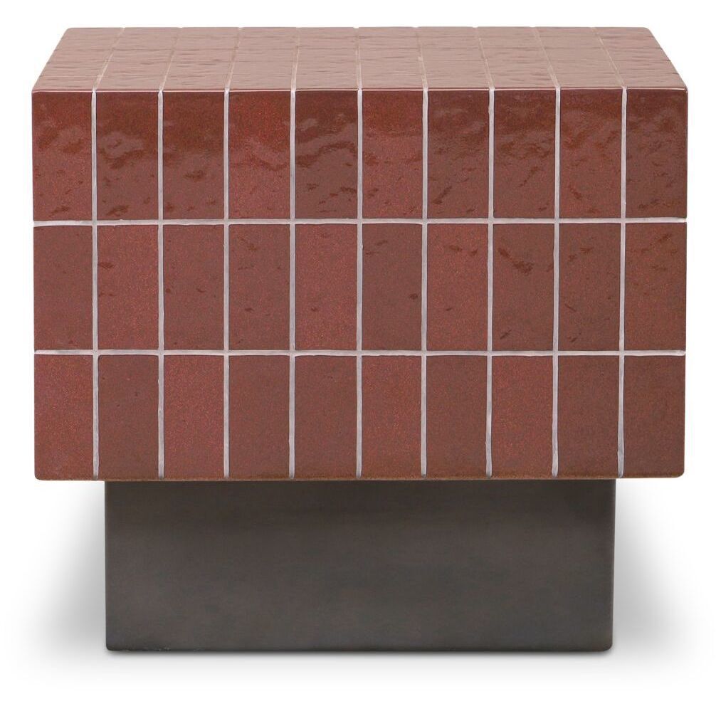 Farren 20 X 20 inch Brown Outdoor Side Table