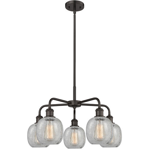Belfast 5 Light 24 inch Oil Rubbed Bronze Chandelier Ceiling Light in Clear Crackle
