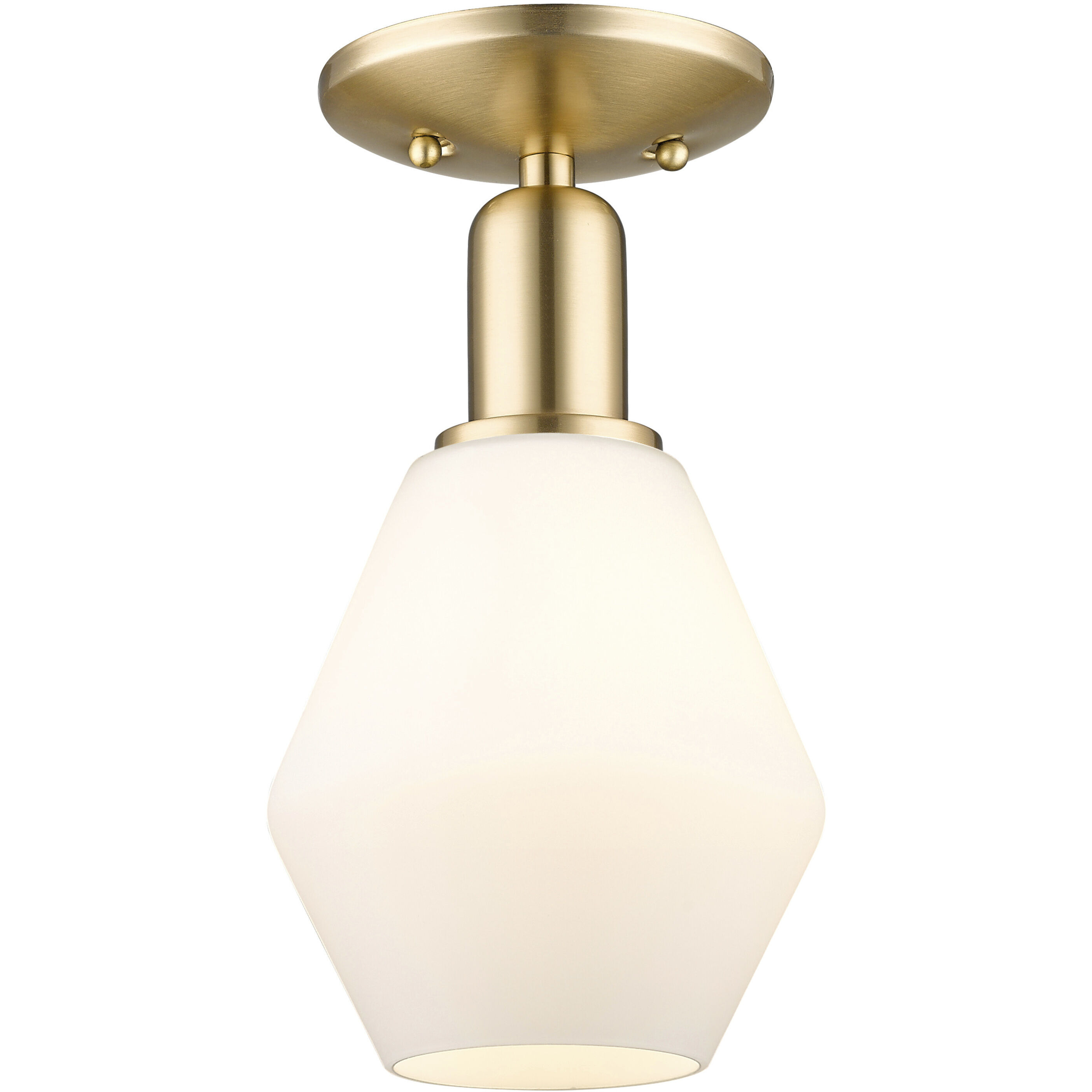 Arcadia Cindyrella 1 Light 6 inch Champagne Bronze Semi-Flush Mount Ceiling Light