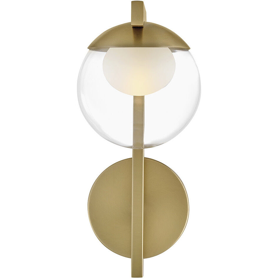 Sunni LED 8.5 inch Lacquered Brass Bath Sconce Wall Light, Medium