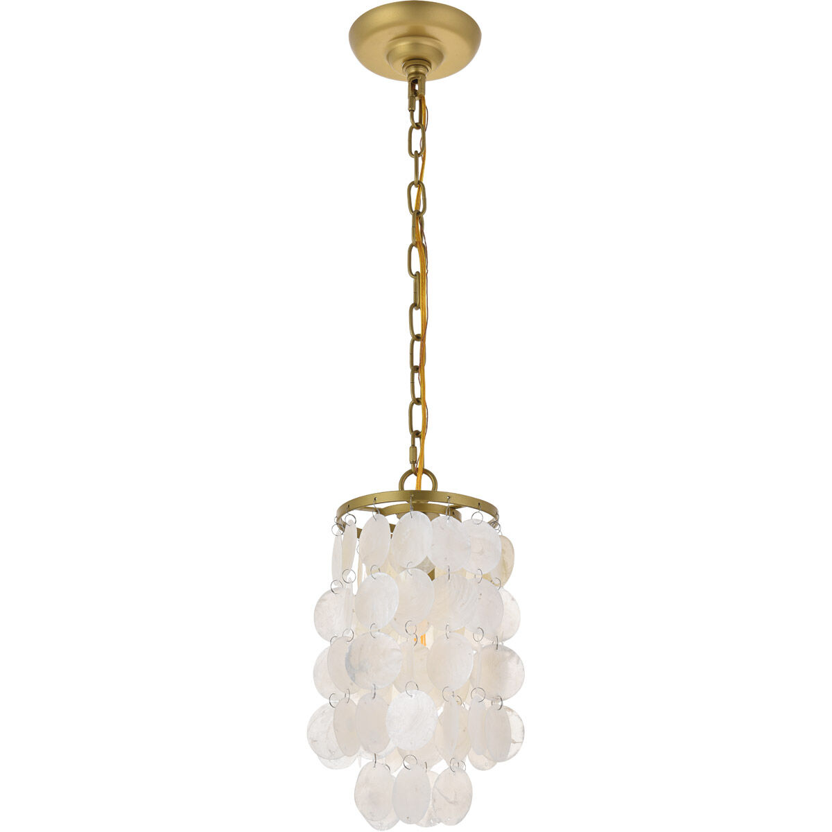 Selene 1 Light 6 inch Brass Pendant Ceiling Light