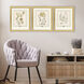 Garden Study Green and Pink and Multi and Yellow Framed Art