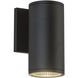 Nordic LED 7 inch Black Exterior Wall Light