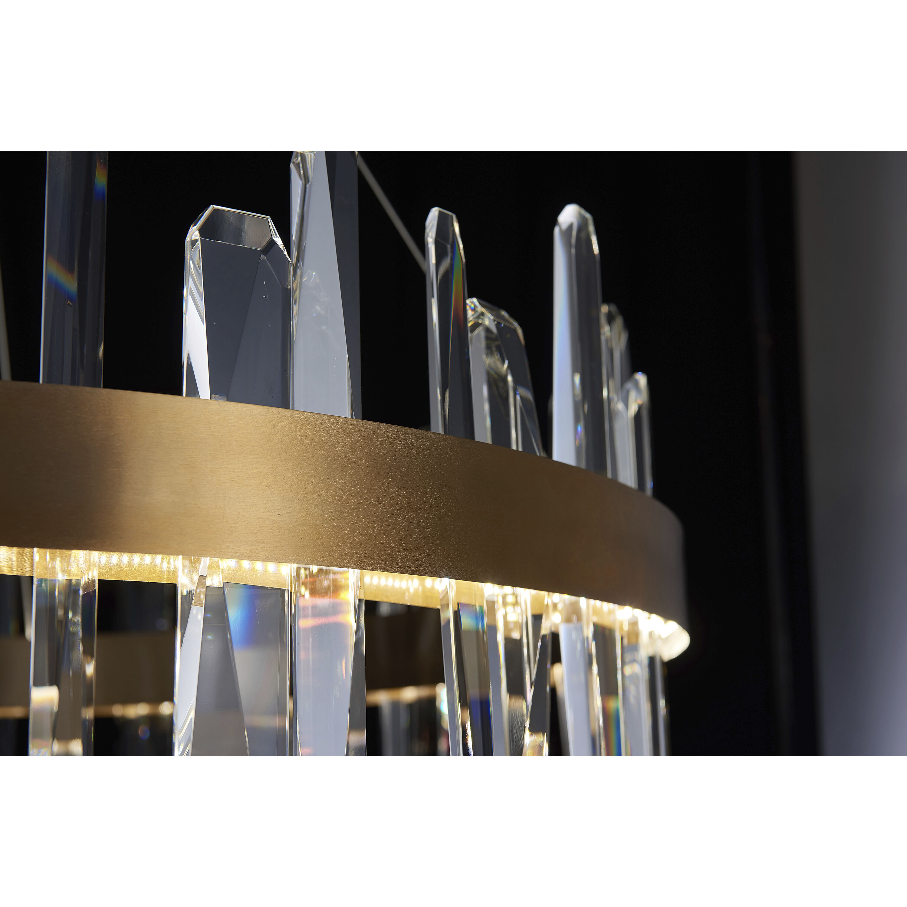 Canada LED 32 inch Gold Chandelier Ceiling Light