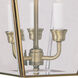 Westover 3 Light 12 inch Antique Brass Outdoor Pendant Lantern