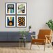 Entertainment Collection Distressed Black With Gray Wash And Black Side Framed Art