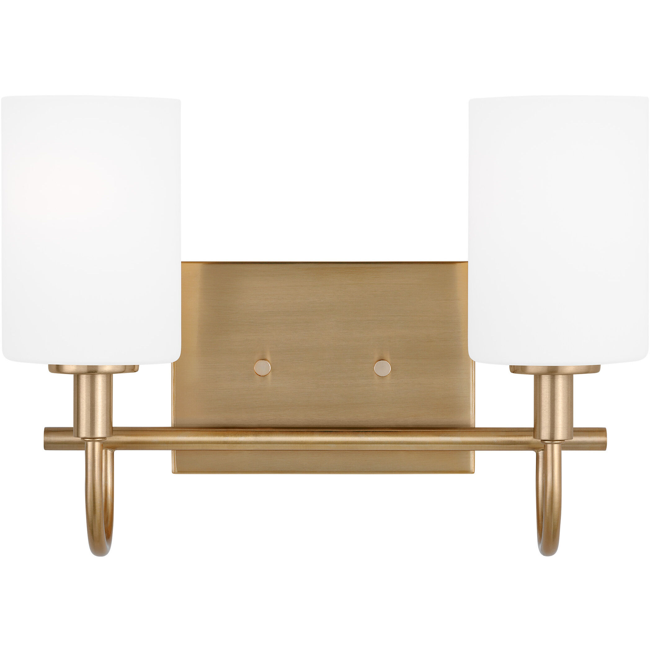 Oak Moore 2 Light 13.88 inch Satin Brass Bath Vanity Wall Light