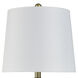 Signature 25.25 inch 60.00 watt Golden Copper with Brussels White Table Lamp Portable Light