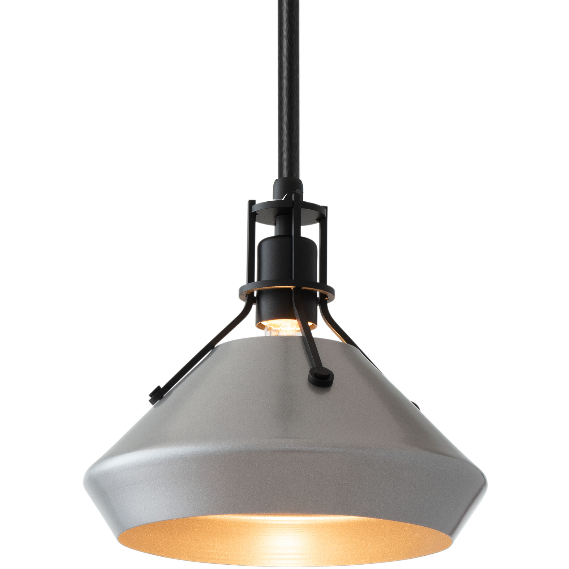 Henry 1 Light 10 inch Black and Vintage Platinum Pendant Ceiling Light in Black/Vintage Platinum