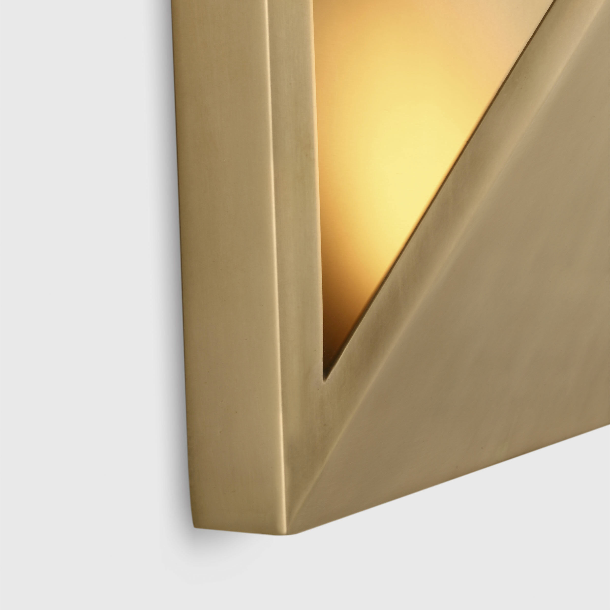 Kelly by Kelly Wearstler Punto LED 10.3 inch Hand Rubbed Antique Brass Outdoor Wall Lantern