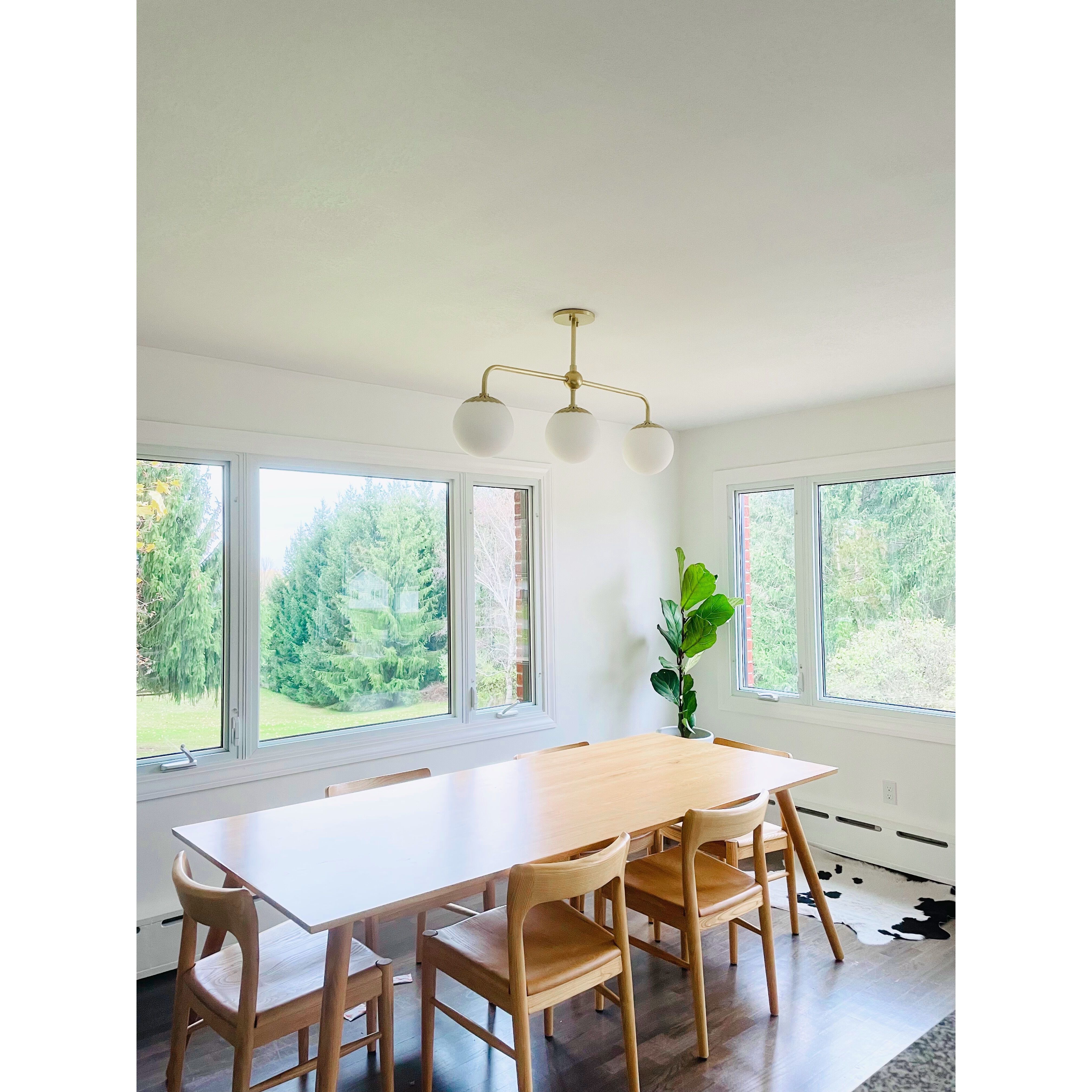 Paige 3 Light 37 inch Aged Brass Pendant Ceiling Light