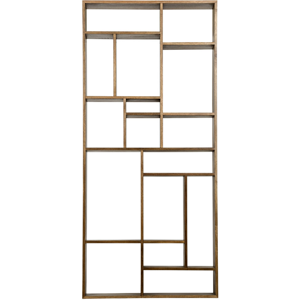 Malic 88 X 40 X 13 inch Dark Walnut Shelf