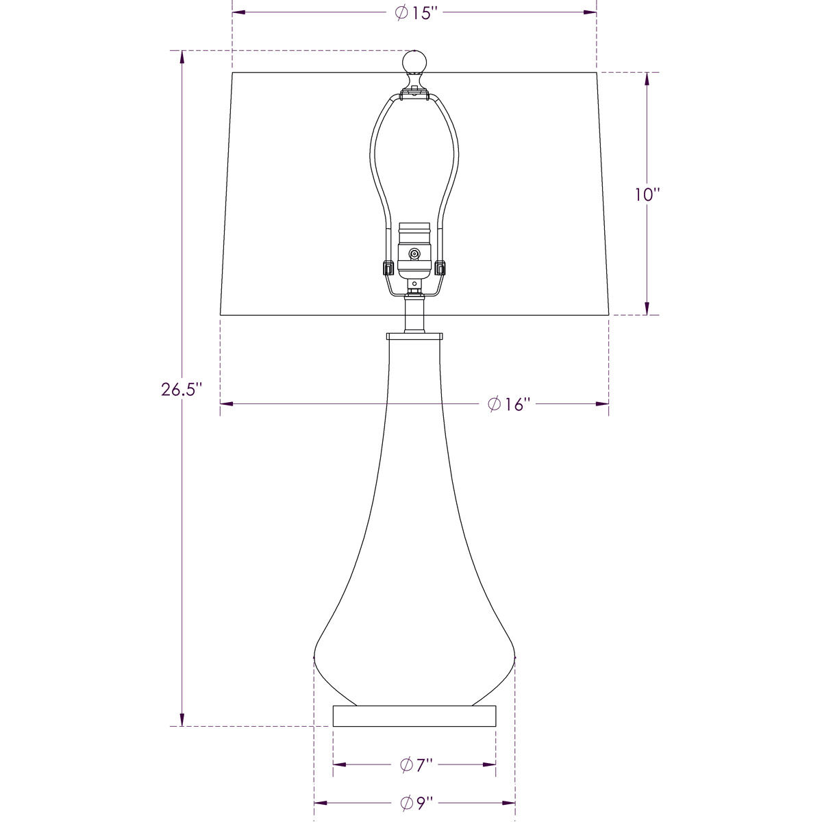Orwell 26.5 inch 150.00 watt Grey Mixed Table Lamp Portable Light
