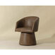 Etta Copley Cognac Swivel Dining Armchair