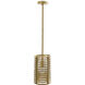 Zimei 1 Light 8.5 inch Antique Brass Pendant Ceiling Light