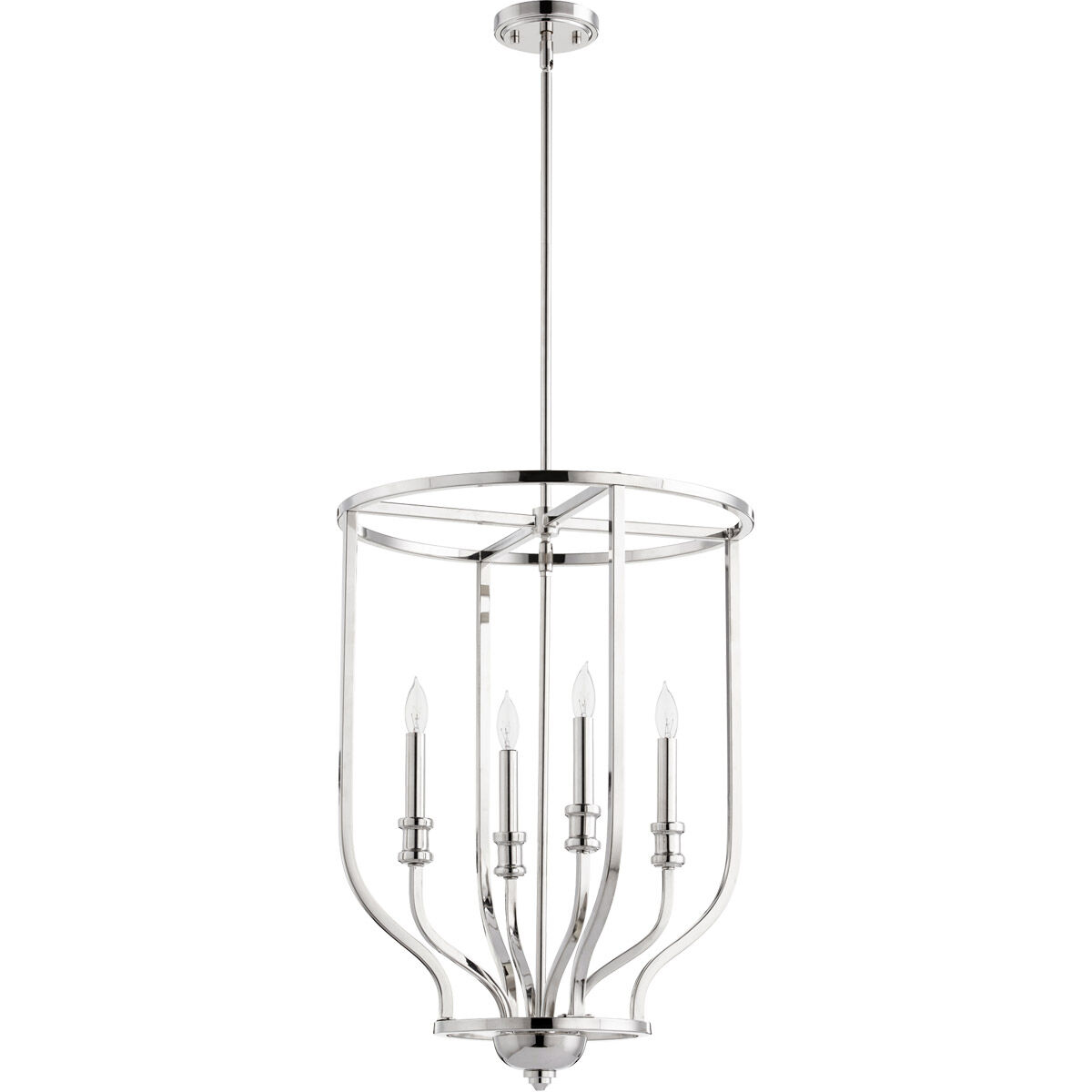 Richmond 4 Light 18 inch Polished Nickel Foyer Pendant Ceiling Light