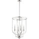 Richmond 4 Light 18 inch Polished Nickel Foyer Pendant Ceiling Light