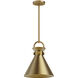 Emerson 1 Light 10.5 inch Aged Gold Pendant Ceiling Light