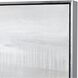 Renew Gray with White and Silver Framed Wall Art