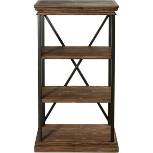 Archer Ridge Black and Driftwood Grey Bookcase